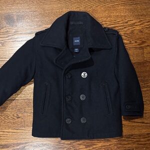GAP Black Kids Pea Coat